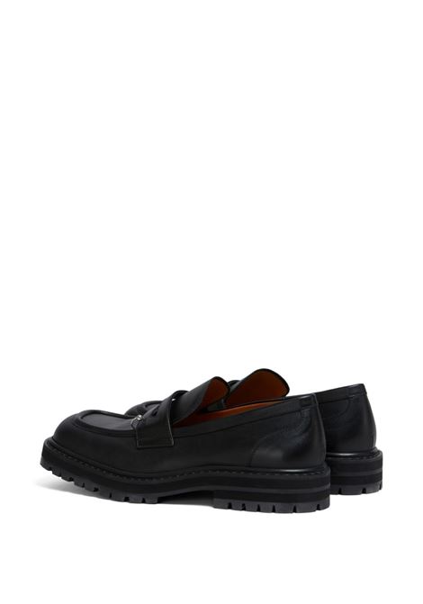 mocassino chunky piercing 2.0 uomo nero MARNI | MOMR005903 P508800N99